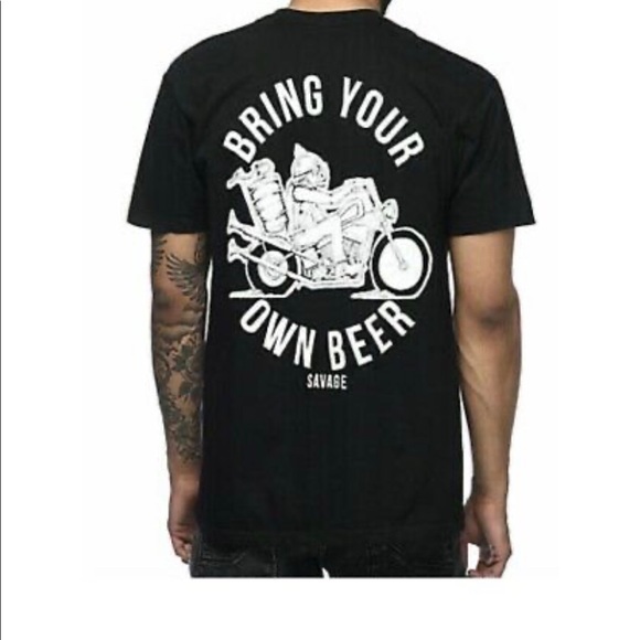 Beer Savage Shirts Beer Savage Mens Bring Your Own Beer Biker T
